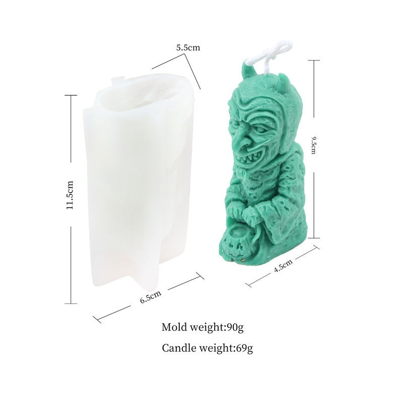 Silicone Zombie Candle Aromatherapy Mold Ghost