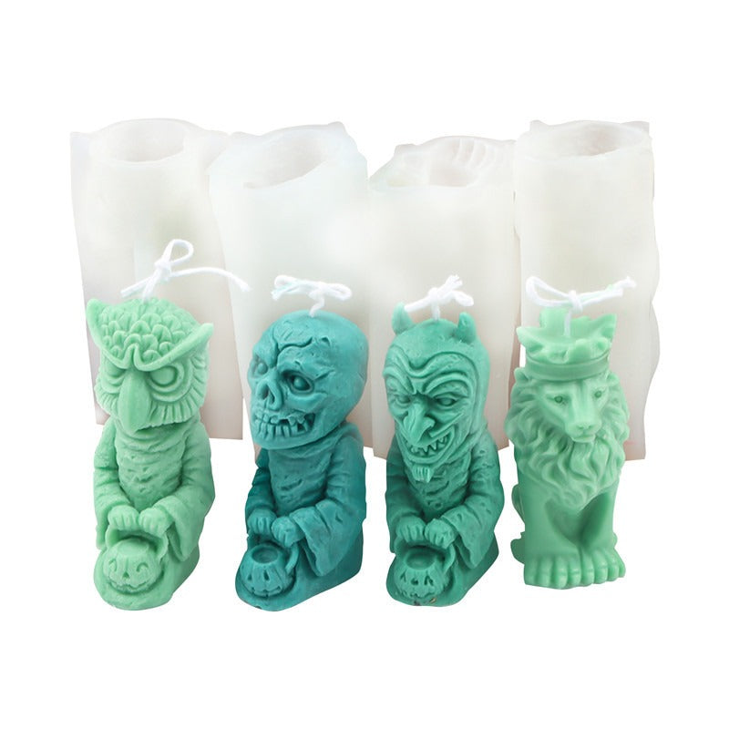 Silicone Zombie Candle Aromatherapy Mold Ghost