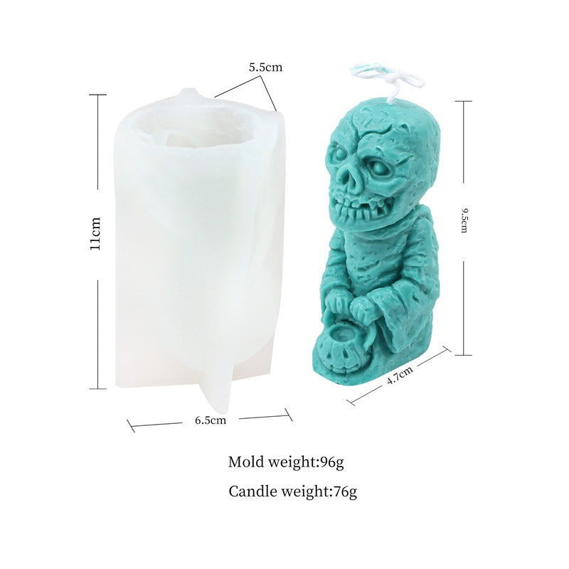 Silicone Zombie Candle Aromatherapy Mold Ghost