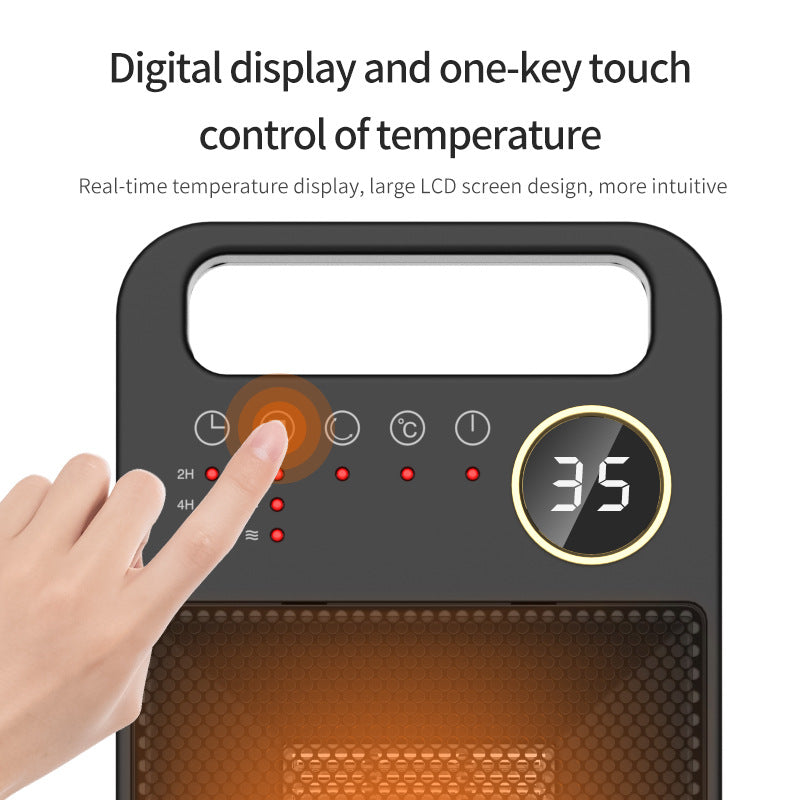 PTC Remote Control Electric Heater Touch Screen Vertical 120 Degree