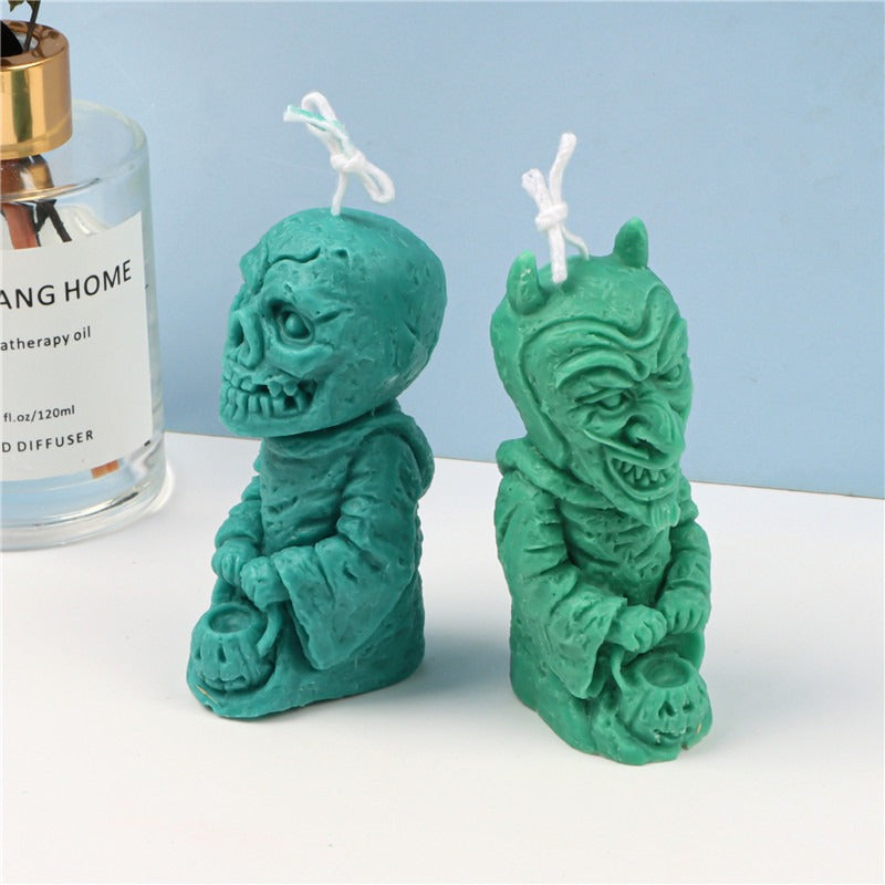 Silicone Zombie Candle Aromatherapy Mold Ghost