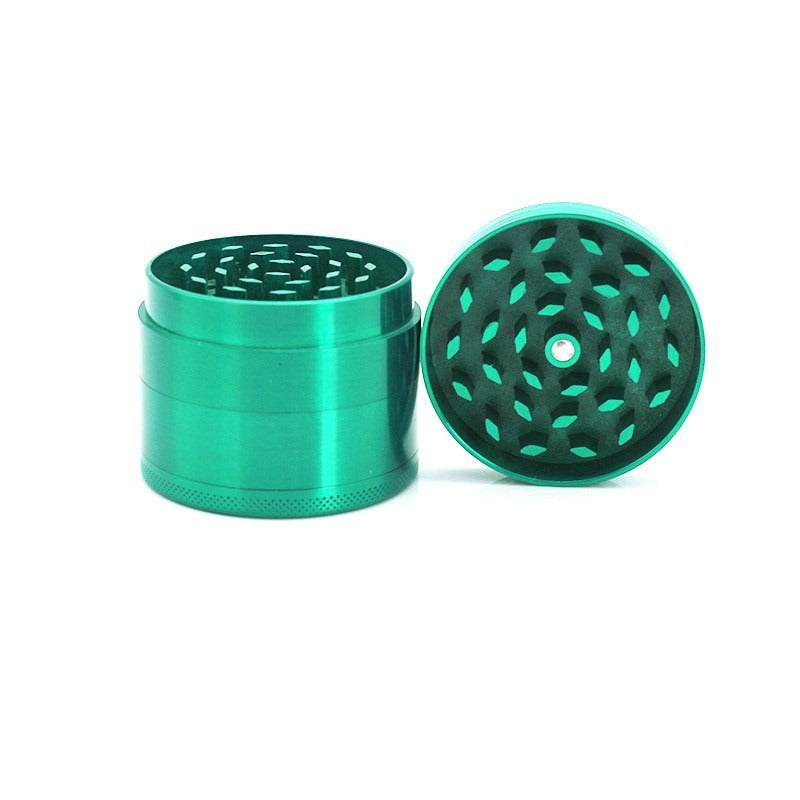 Zinc Alloy Cigarette Grinder Four Layer Flat Plate Cigarette Grinder Metal