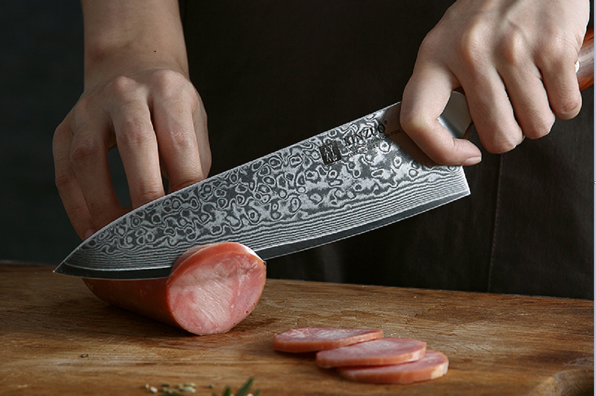 XINZUO 1/4PC Kitchen Knife Sets vg10 Core Damascus Steel Chef