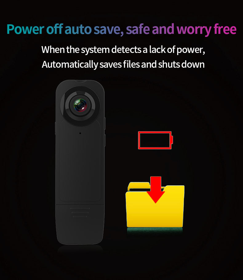 Field Recorder Portable Back Clip Camera HD Camera