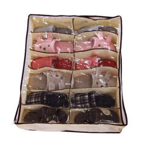 Shoe Organizers 12 Cells Under bed Bag